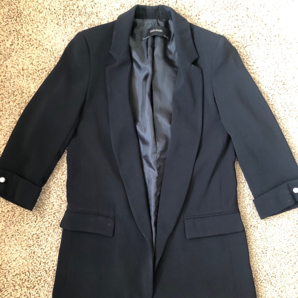 ZARA Black Basic Blazer Size Small